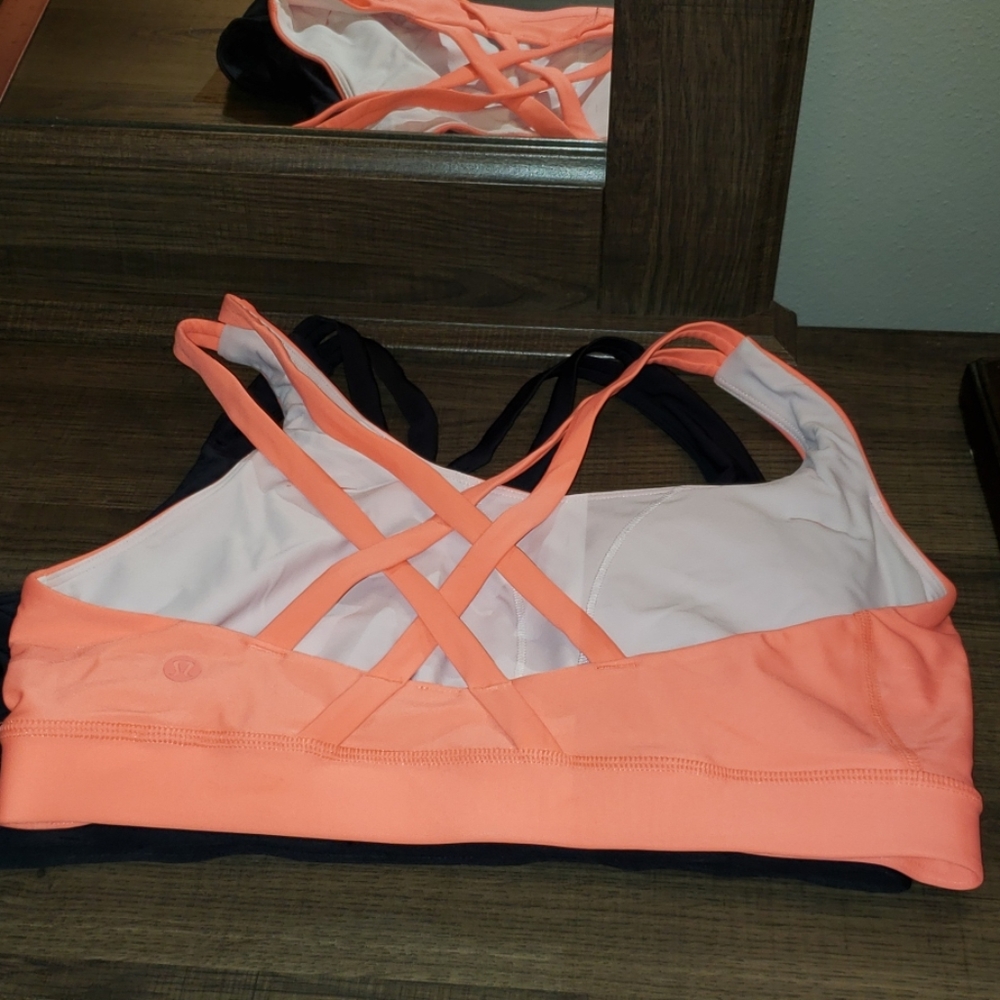 orange Lululemon bra